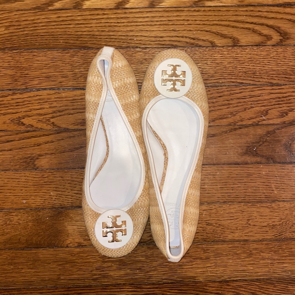 Tory Burch Basket Weave Flats